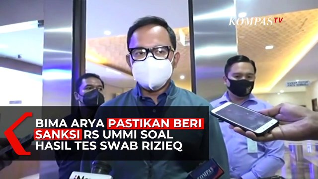 Bima Arya Pastikan Beri Sanksi RS Ummi Soal Hasil Tes Swab Rizieq