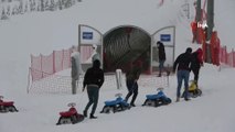 Kar kalınlığı 80 cm buldu, Sivas'ta kayak sezonu açıldı