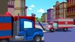 Carl le Camion Transformer avec Tom la Dépanneuse et l'Ambulance à Car City | Dessin animé