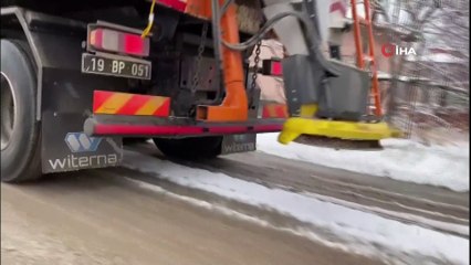 Çorum Belediyesi’nden kar mesaisi