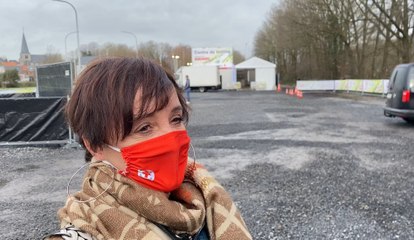 Le nouveau "Village testing" de Ronquières a été ouvert au public lundi (ITW Nancy Ferroni - Croix Rouge)