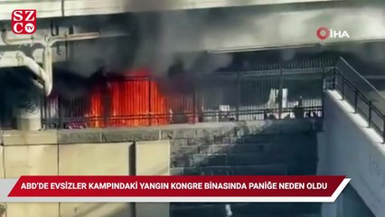 ABD’de evsizler kampındaki yangın Kongre binasında paniğe neden oldu