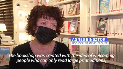 Large-print bookstore opens in Paris