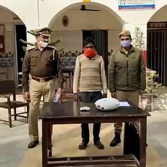 1 किग्रा अवैध गांजा सहित अभियुक्त विनोद को किया गया गिरफ्तार