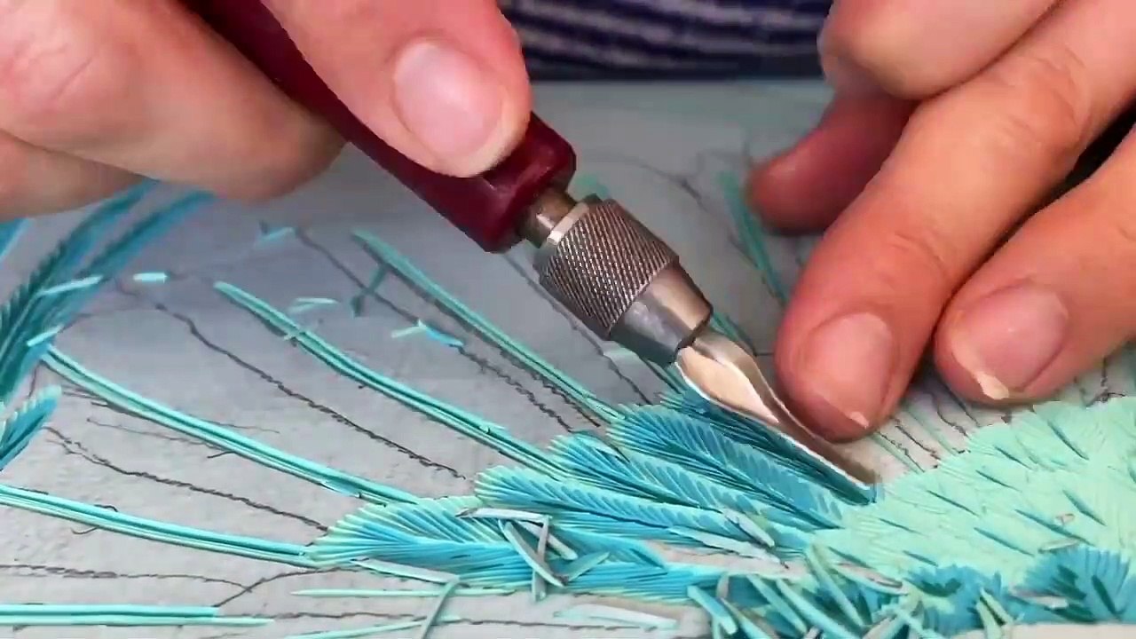 Entre sculpture et peinture acrylique, ce que fait cet artiste est magnifique