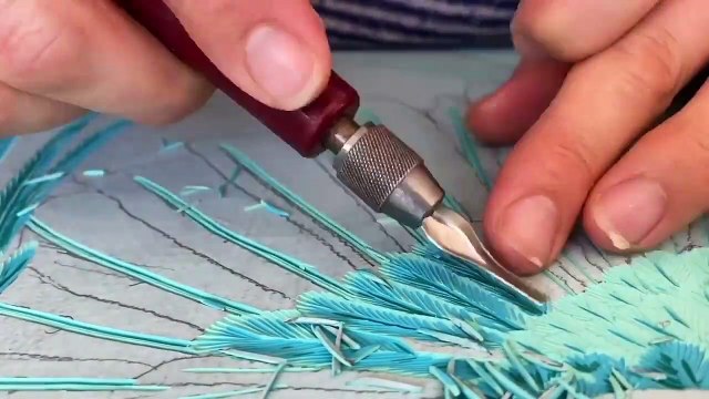 Entre sculpture et peinture acrylique, ce que fait cet artiste est magnifique