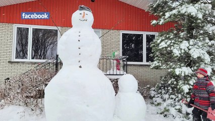 VOS PHOTOS | De nombreux bonshommes de neige, châteaux et sculptures à admirer!