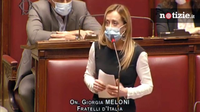 Crisi di governo, Meloni attacca Conte. Mi vergogno per lei, è un Barbapapà