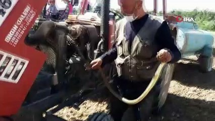 Yakaladığı yılanla adeta oyuncak gibi oynadı