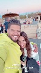 Rayane Bensetti à Marrakech avec Denista Ikonomova, pour son anniversaire. Le 18 janvier 2021.