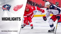 NHL Highlights | Blue Jackets at Red Wings 1/18/21