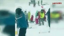 Rusya’da Dombay Kayak Merkezi’ne çığ düştü! 12 kişi çığ altında kaldı