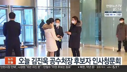 오늘 김진욱 공수처장 후보자 인사청문회