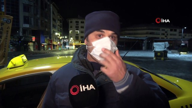 Sivas eksi 12 dereceyle buz tuttu