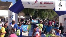 Triathlon Auxonne 2018. Arrivée de la première course