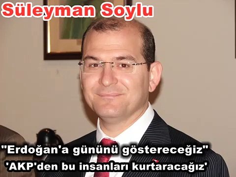 Süleyman Soylu : AKP ve Tayyip Erdoğan’a o yerel seçimlerde gününü göstereceğiz.