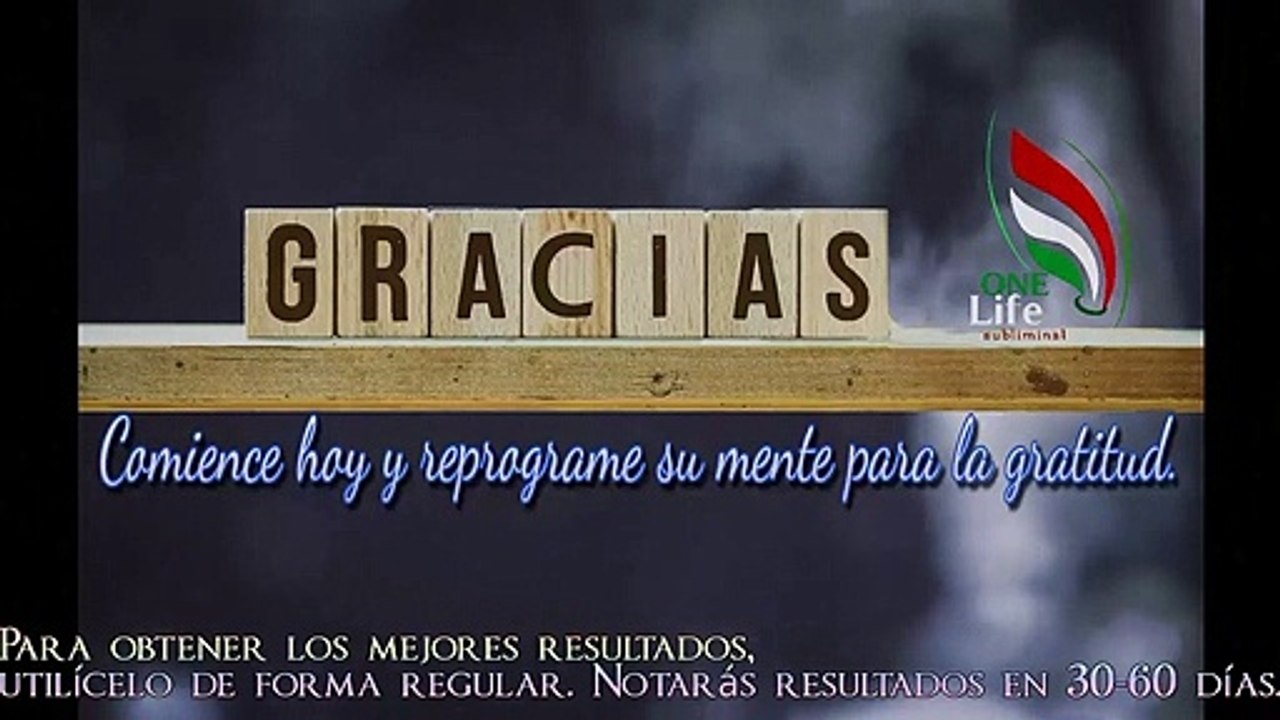 GRATITUD - AUDIO SUBLIMINAL
