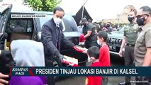 Tinjau Banjir di Banjarmasin, Presiden Jokowi Terobos Banjir untuk Temui Warga
