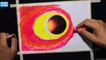 How To Draw Easy Galaxy Solar Eclipse With Oil Pastel Step By Step ¦ Easy Galaxy Drawing