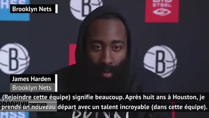 Nets - Harden : "Je prends un nouveau départ"