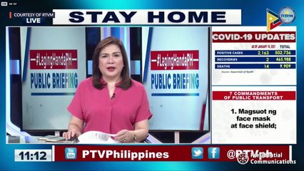 Laging Handa public briefing | Tuesday, January 19