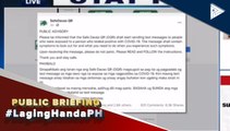 #LagingHanda | Safe Davao QR, magpapadala na ng mensahe sa mga indibidwal na may exposure sa COVID-19