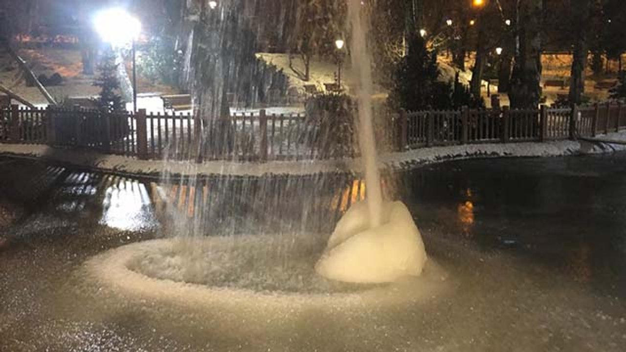 Ankara buz tuttu, hava sıcaklığı -17 dereceye kadar düştü