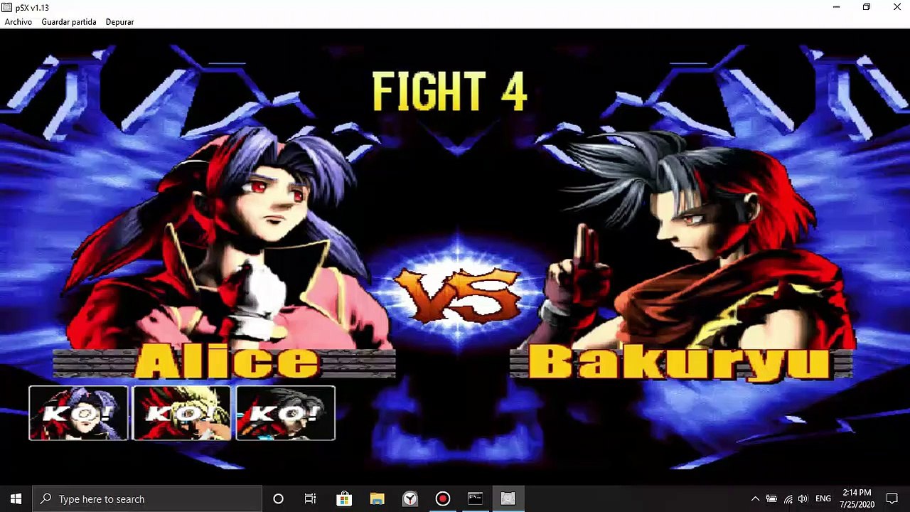 Alice(The Rabbit) defeats Bakuryu(The Mole) (#1) - Bloody Roar 2