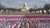 190.000 drapeaux installés pour remplacer le public lors de la cérémonie d'investiture de Joe Bid