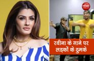 raveena tandon shared video of her two boys fans dancing on song tu chij