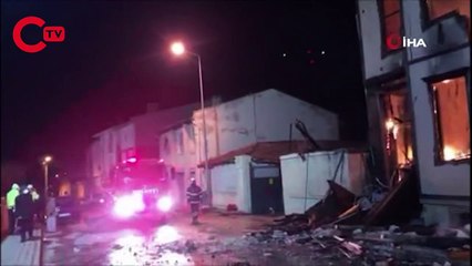 Edirne'de tarihi müftülük binası yandı