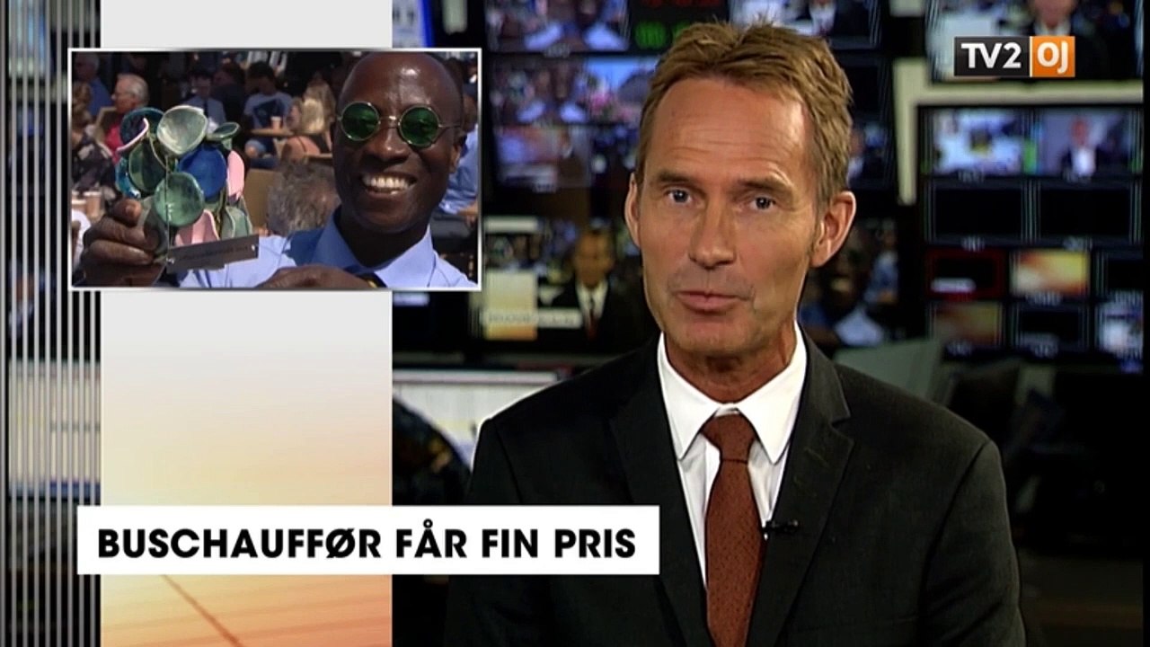 Buschauffør får fin pris | Fællesskabsprisen | Emmanuel Kwesi Amonoo | Midttrafik | 09-06-2016 | TV2 ØSTJYLLAND @ TV2 Danmark
