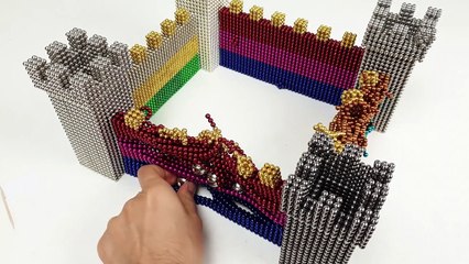 Magnetic sculptures demolition ASMR _ Magnetic Games