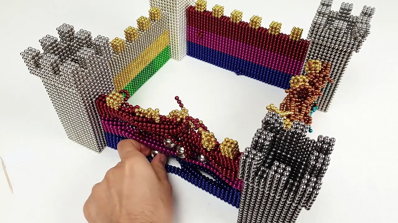 Magnetic sculptures demolition ASMR _ Magnetic Games