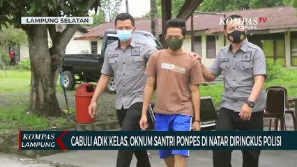 Download Video: Cabuli Adik Kelas, Oknum Santri di Natar Diringkus Polisi