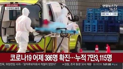 확진 386명, 이틀째 300명대…"방심할 수 없는 상황"