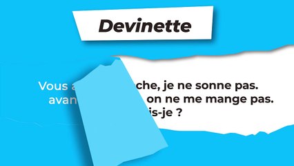Devinette : Ça cloche
