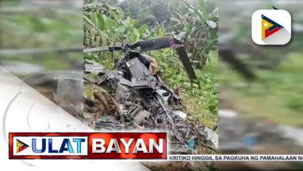 #UlatBayan | Problema sa makina, posibleng sanhi ng pagbagsak ng helicopter sa Bukidnon batay sa distress call; tatlong miyembro ng PHL Army, dalawang piloto at dalawang gunner ng PHL Air Force, kabilang sa nasawi