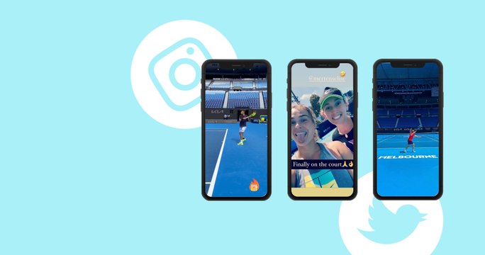 Some players were finally able to play tennis in Melbourne Park - Social Highlights 19.01.2021
