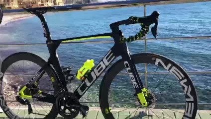 Frédéric Amorison, directeur sportif et responsable commercial de Want you Bike présente le Cube litening C:68 aero team édition