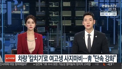 차량 '칼치기'로 여고생 사지마비…靑 "단속 강화"