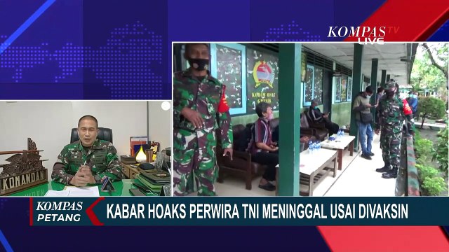 Bahas Kabar Hoaks Perwira TNI Meninggal Usai Divaksin