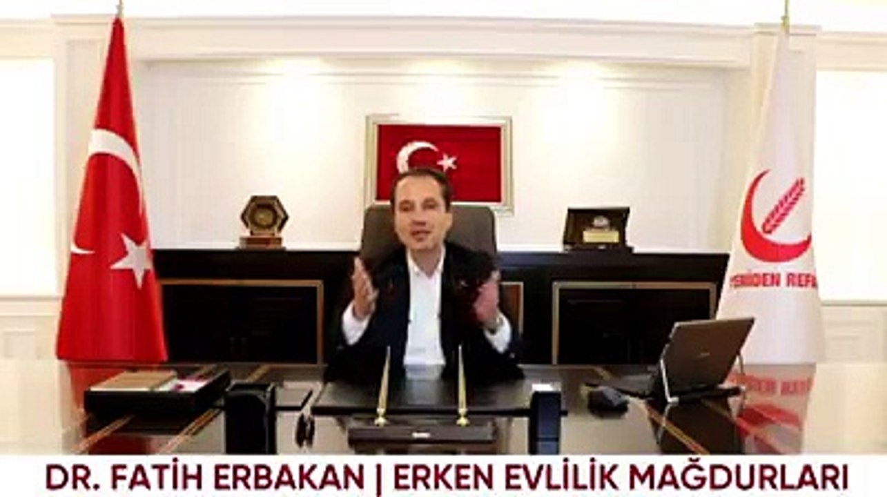 Fatih Erbakan Erken evlilik mağdurları için söylenecek çok şey var