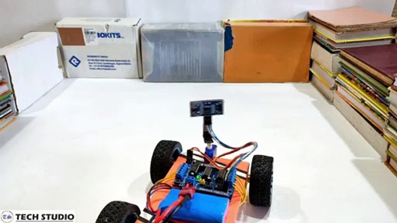 Obstacle avoiding car using arduino