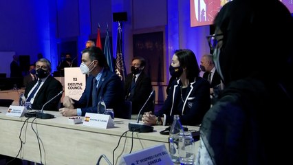 Скачать видео: Sánchez participa en la reunión del Consejo Ejecutivo de la OMT