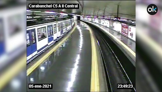 Un policía fuera de servicio evita que un hombre sea arrollado en el Metro de Madrid