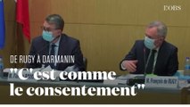 François de Rugy donne une leçon sur le consentement à Gérald Darmanin à l'Assemblée