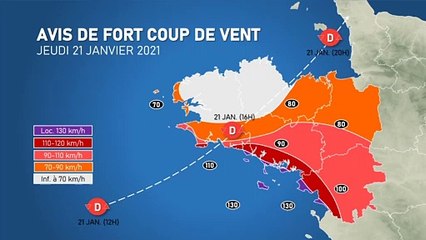 Fort coup de vent attendu ce jeudi sur la façade atlantique