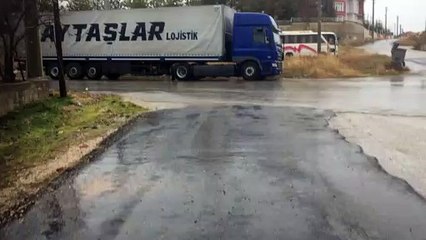 aytaşlar lojıstık tırı yağmur yağınca pırıl pırıl