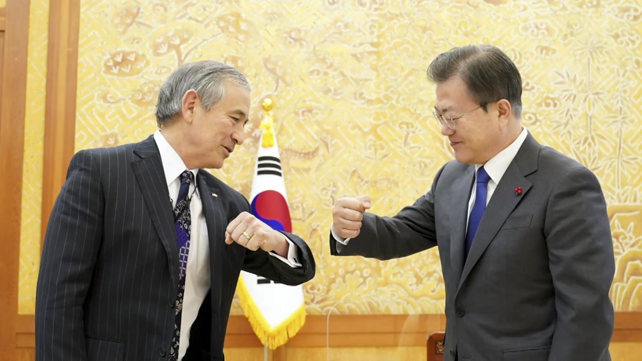문 대통령 "새로운 美 행정부와 동맹 강화"...해리스 대사 이임 인사 / YTN